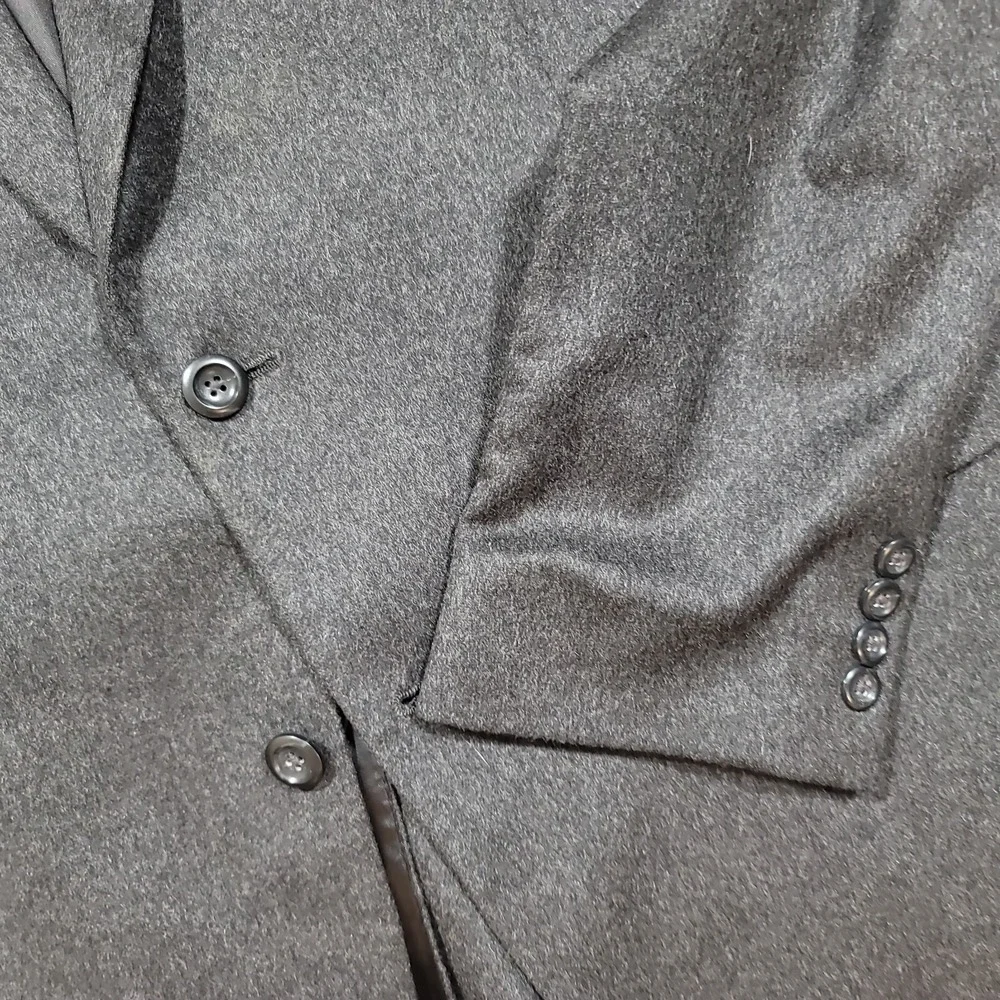 JoS A Bank 100% Cashmere Sport Coat Mens‎ 41R 40 42 Charcoal Grey Blazer Soft!